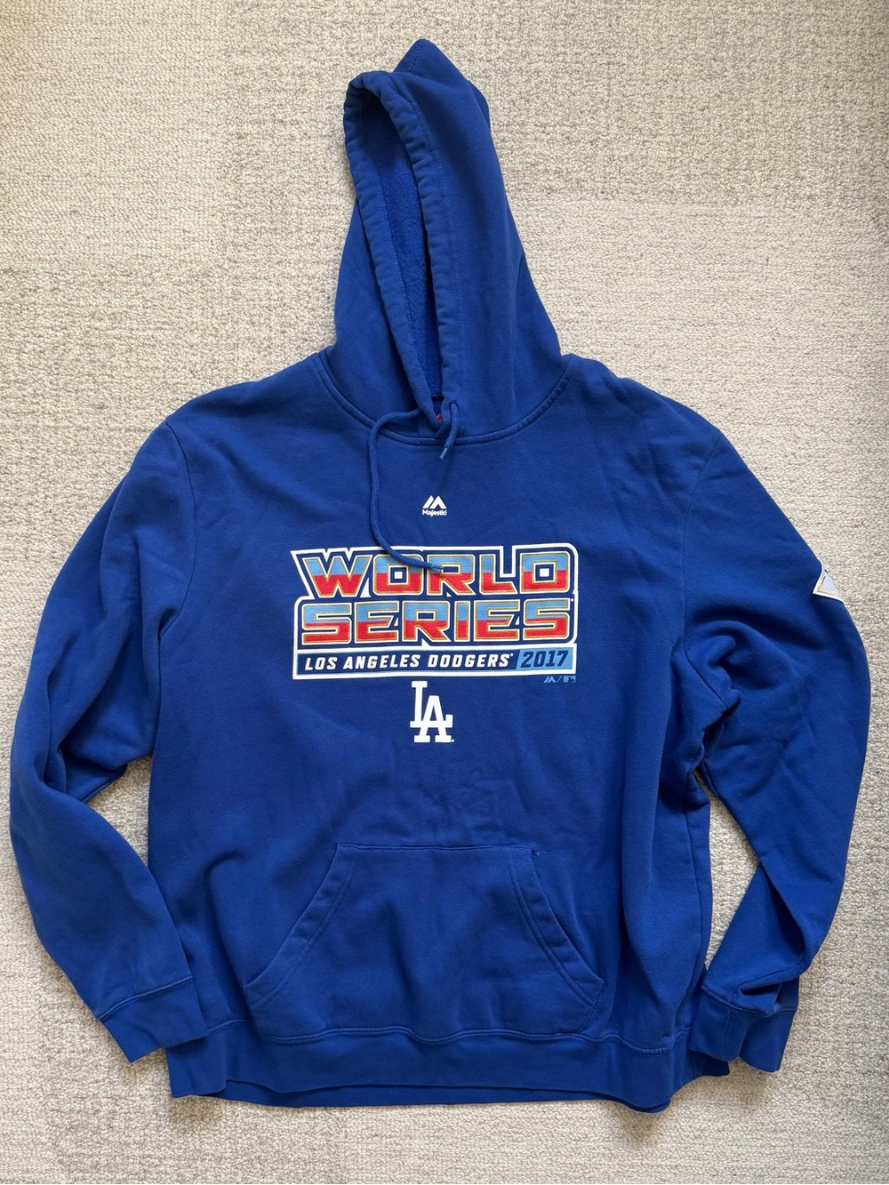 Majestic x Los Angeles Dodgers 2017 World Series Champions Blue Hoodie